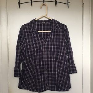Purple Plaid Shirt